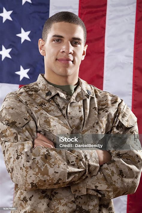 Us Marines Portrait Stock Photo Download Image Now Us Marine Corps
