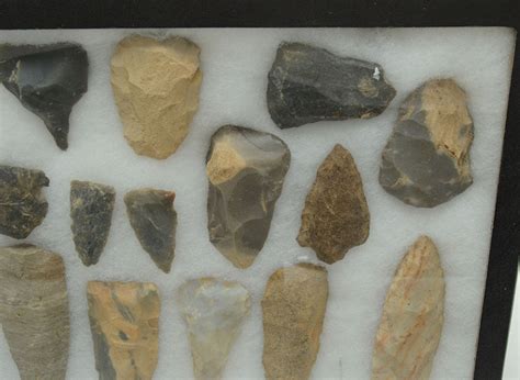 Collection Of Stone Arrowheads Ebth