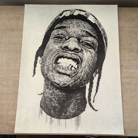 Pretty Flacko Drawing Of Mine Using Only Vertical And Horizontal Lines