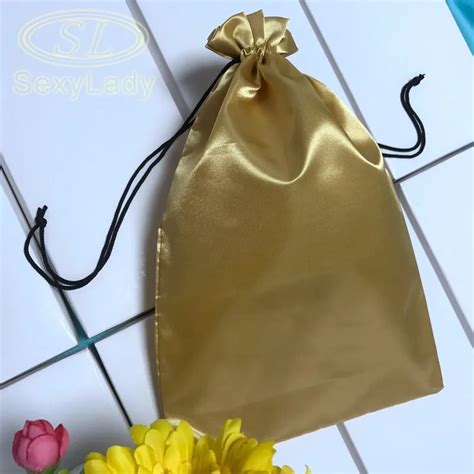 White Silk Satin Extension Hair Bag With Custom Logo Buy Silk