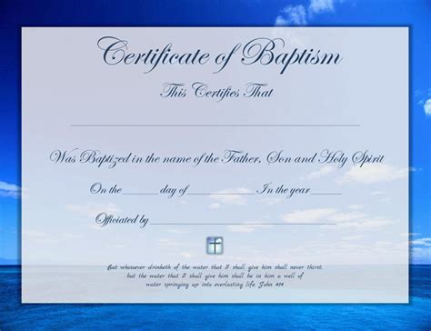 Baptism Certificate Download Free And Premium Templates