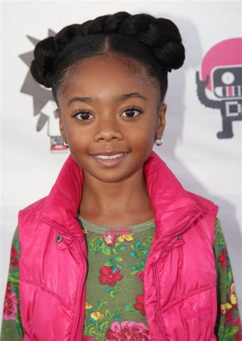 If long straight hair seems boring to you, you can try this girly hairstyle for your 7 year old girl. Fro Spotting: Adorable Skai Jackson | Black Girl with Long ...