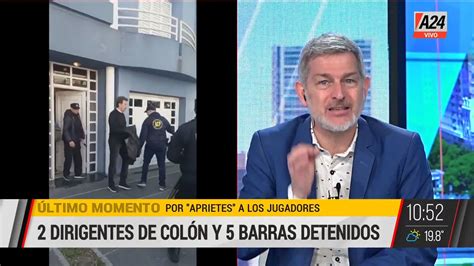 ⚽ Dirigentes Y Barras De Colón Detenidos Por Aprietes A Los Jugadores 👉 Dos Dirigentes Entre