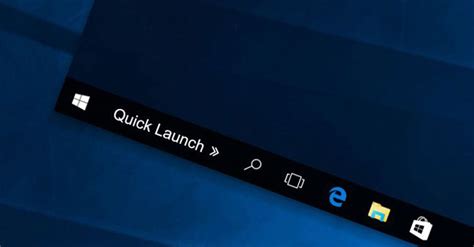 How To Add Quick Launch Bar In Windows 10
