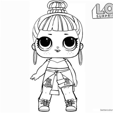 See more ideas about coloring pages, lol dolls, coloring pages for kids. LOL Surprise Doll Coloring Pages Honey Bun (With images ...