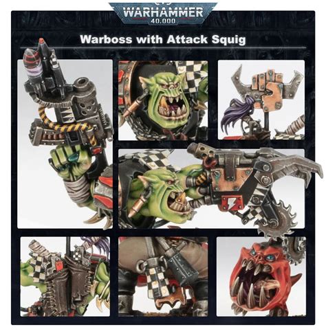 Ork Warboss With Attack Squig Alpha Omega Hobby