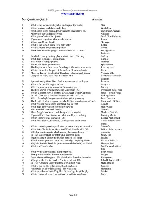 May 04, 2021 · quizzes for adults general knowledge trivia questions and answers printable are good enough for increasing gk. Most Common General Knowledge Questions And Answers - KnowledgeWalls
