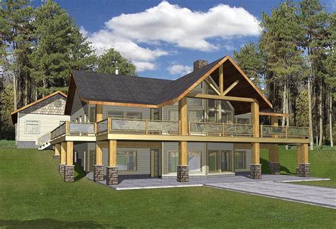 Plan 35427gh Mountain Home With Wrap Around Deck Ranch Style House