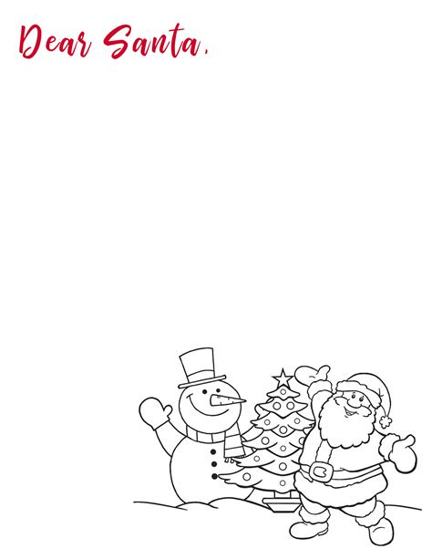 Letters To Santa Template Free Printable Santa Template Santa