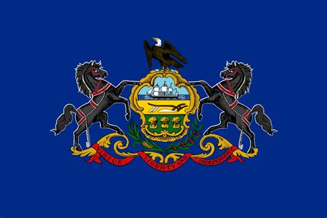 Free Printable Pennsylvania State Flag And Color Book Pages