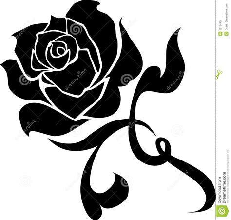 Rose Vector Black And White At Collection Of Rose