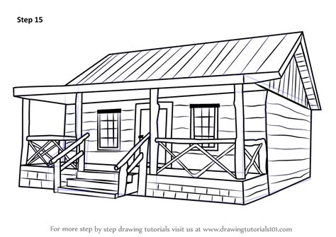 Coloring pages are copyrighted designs and are meant for personal use only. Cabin Coloring Pages