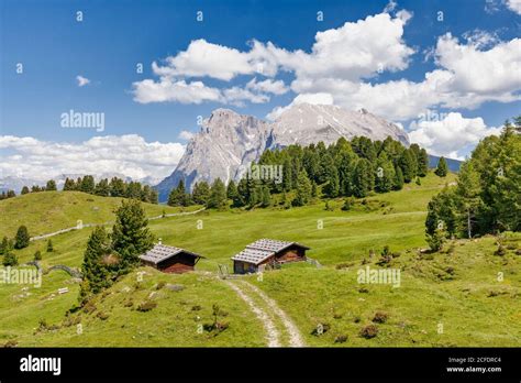 Mountain Cabin Seiser Alm South Tyrol Italy Alpe Di Siusi Alto