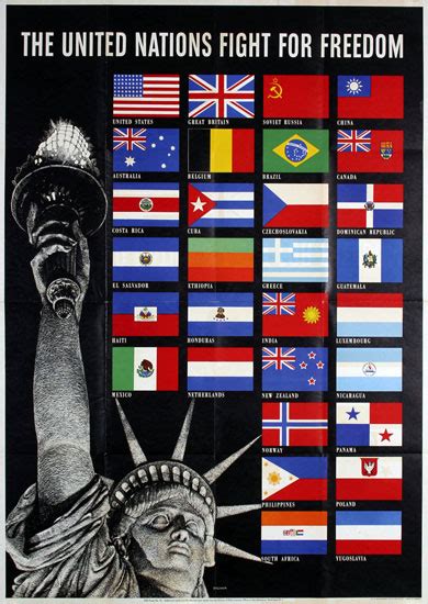 Today In History United Nations Founded In 1945 Posterconnection