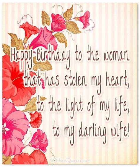 Never forget your darling wife's birthday. Birthday Wishes for Wife - Romantic and Passionate ...