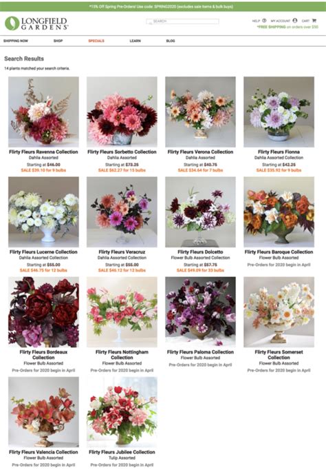 Flirty Fleurs Dahlia Collections With Longfield Gardens Flirty Fleurs