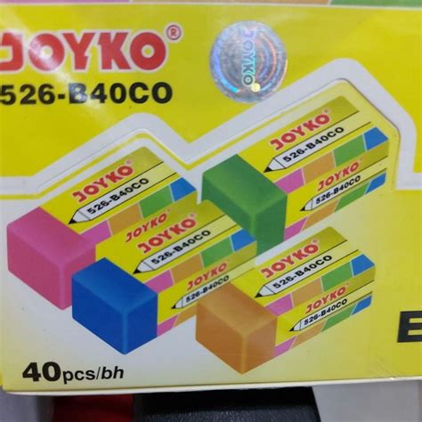 Jual Penghapus Pencil Joyko 526 B40co Warna Warni Shopee Indonesia