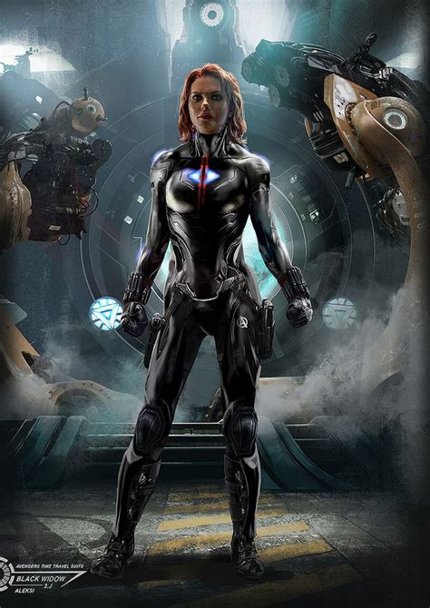 Artstation Avengers Endgame Black Widow Time Travel Suit Aleksi