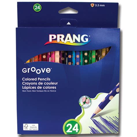 Prang Groove Slim Colored Pencil Set 24 Colors