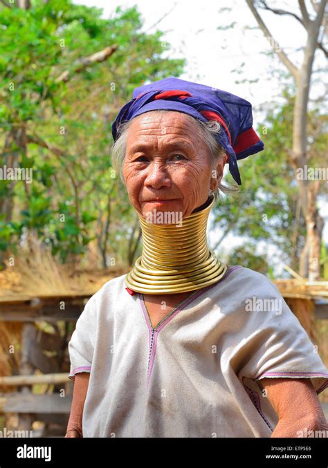 Long Neck Woman In Myanmar Myanmar Burma Giraffe Neck Asia Hi Res Stock