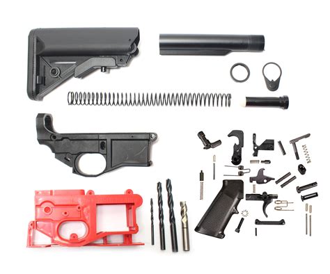 Ar 15 Poly 80 Lower Receiver Complete Kit Including Sopmod