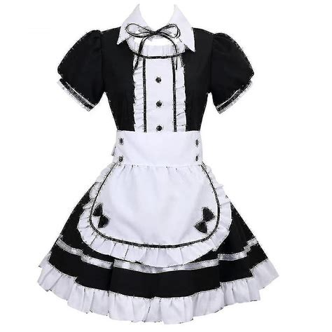 2023 Lolita Maid Costumes French Maid Dress Girls Woman Amine Cosplay