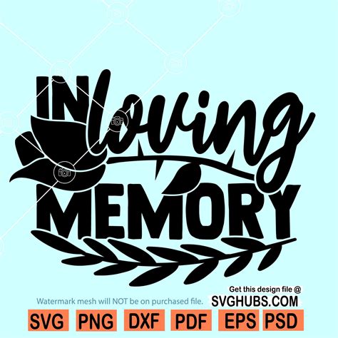 In Loving Memory Svg Memorial Day Svg Your Wings Were Ready Svg Svg