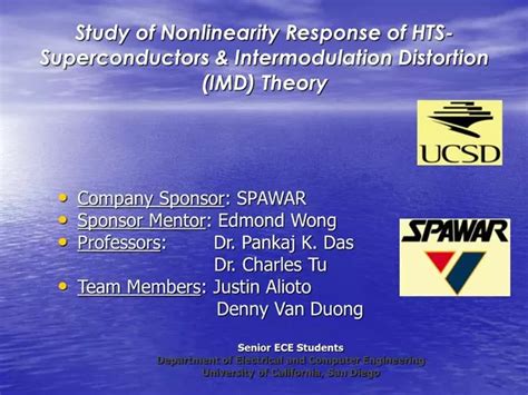 Ppt Study Of Nonlinearity Response Of Hts Superconductors