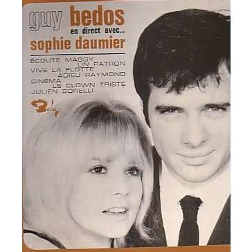 La comédienne française sophie daumier, partenaire sur scène de l'humoriste guy bedos dans les années 1960, est décédée mercredi à l'âge. En direct avec de Guy Bedos Avec Sophie Daumier, 25 cm ...