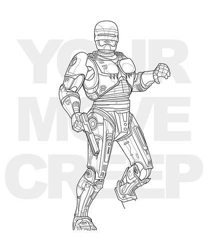 Robocop Coloring Pages