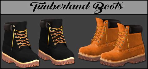 Lumy Sims Sims 4 Cc Shoes Sims 4 Men Clothing Timberland Boots