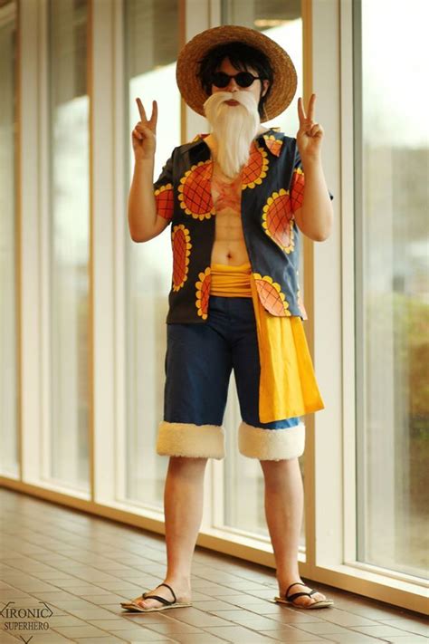 Luffy In Disguise One Piece Cosplay One Piece Luffy Manga Anime One
