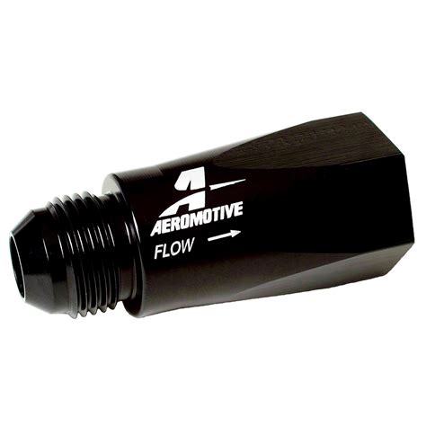 Aeromotive One Way Check Valve Black Aluminum 10 An Male