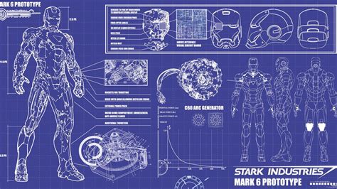 Batman Armor Blueprints Iron Man Arc Reactor Blueprints Akirlin