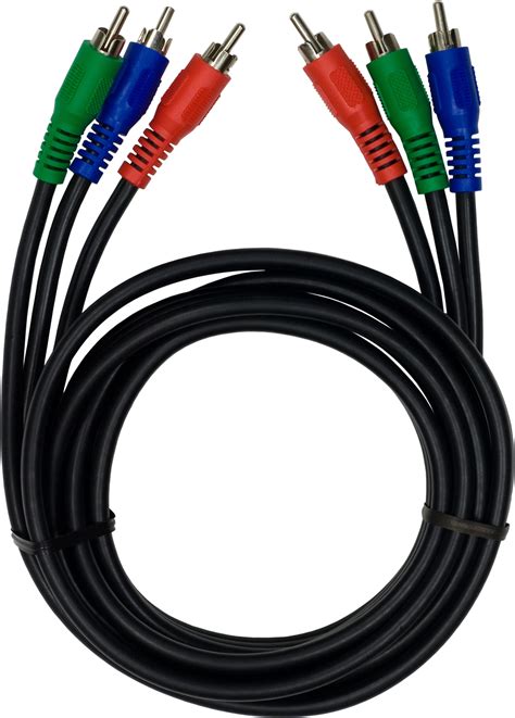 General Electric 6 Ft Component Video Cable Rca Red Green Blue Plugs