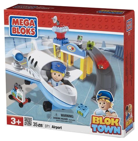 Mega Bloks Blok Town Buildable Airport Playset Uk Toys