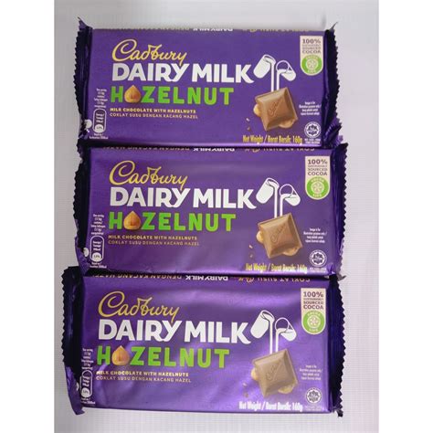 Cadbury Dairy Milk Hazel Nut 160g Shopee Philippines