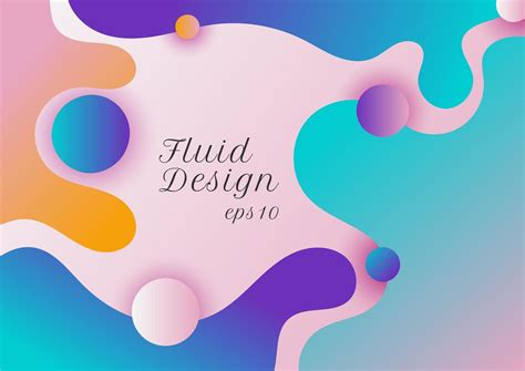 Abstract Modern Fluid Or Liquid Shape Gradient Color Background 1221839