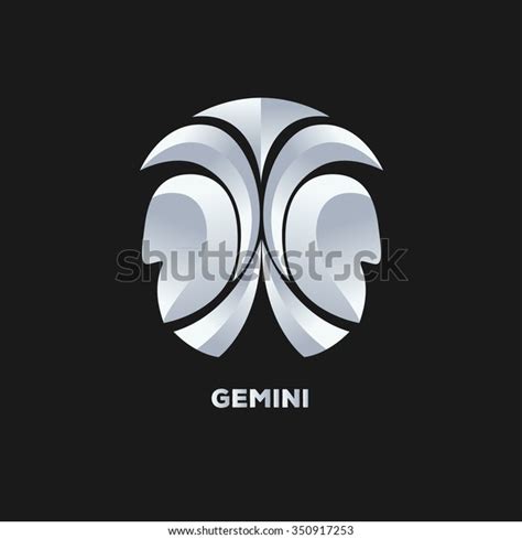 Gemini Logo Vector Stock Vector Royalty Free 350917253 Shutterstock
