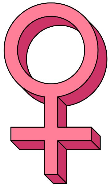 Filevenus Female Symbol Pseudo 3d Pinksvg Wikipedia