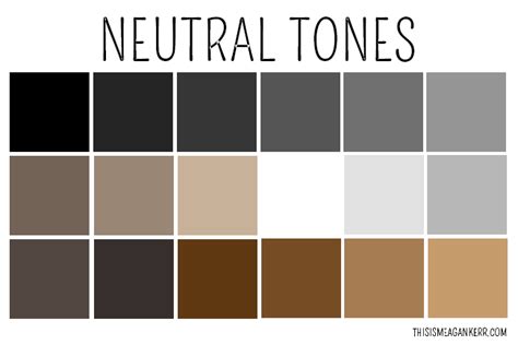 How To Wear Neutrals This Is Meagan Kerr Neutral Colour Palette