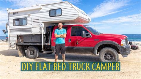 Diy Flatbed Truck Camper 4x4 Adventure Mobile Flatbed Truck Camper