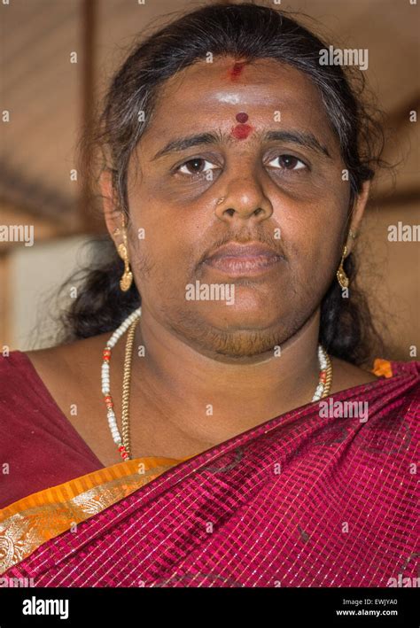 Bearded Indian Woman In Thanjavur Stock Photo Alamy