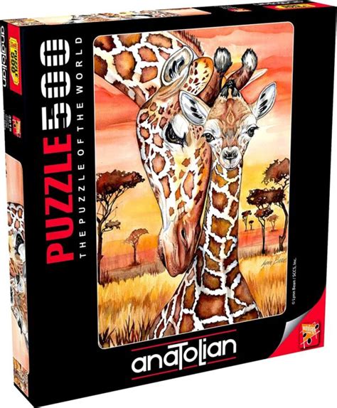 giraffe 500 piece jigsaw puzzle anatolian