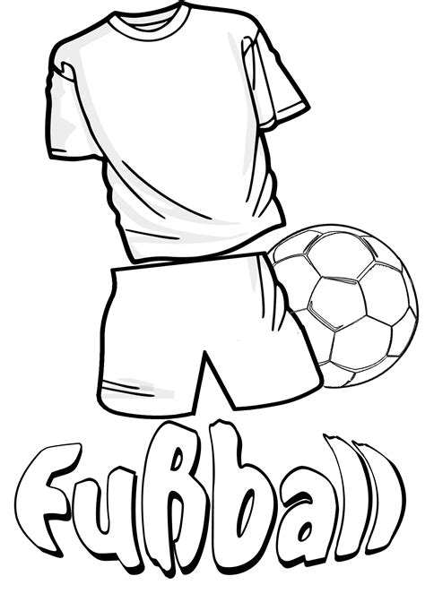 Fußball Ausmalbilder ⚽ Spielfeld, Ball & Fußballfieber | BabyDuda