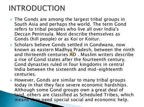The Gonds Tribe