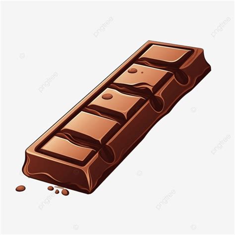 Barra De Chocolate En Estilo De Dibujos Animados Png Dibujos Chocolate