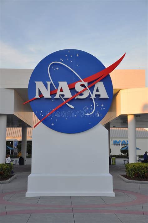 Nasa Sign In Kennedy Space Center Editorial Image Image Of Complex