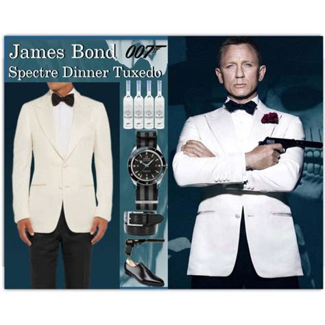 Spectre James Bond White Tuxedo Free Bow Tie Bond Suits James Bond
