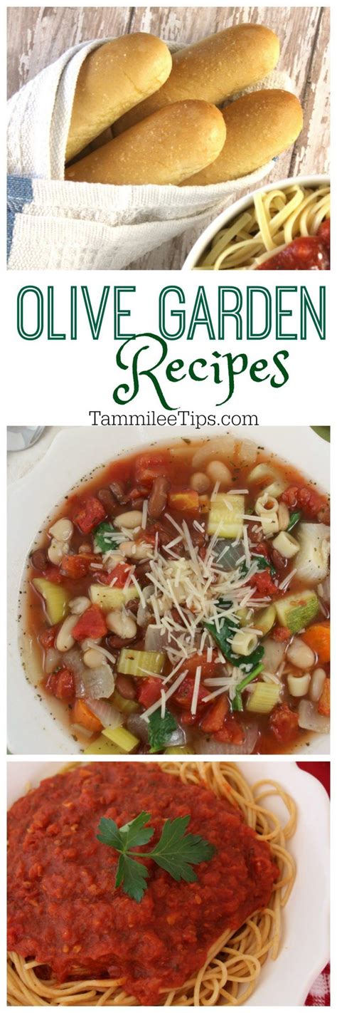 24 copycat olive garden recipes. CopyCat Olive Garden Soup, Breadsticks, Marinara Sauce and ...